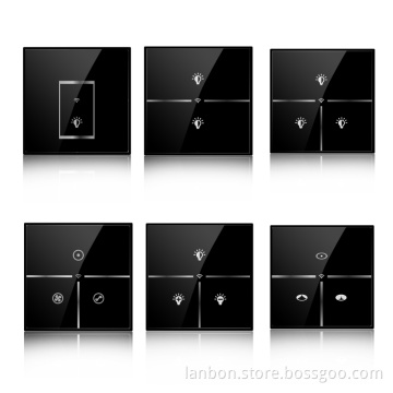 Lanbon smart home WIFI 3 gang switch smart home system Android/IOS APP remote control no need gateway